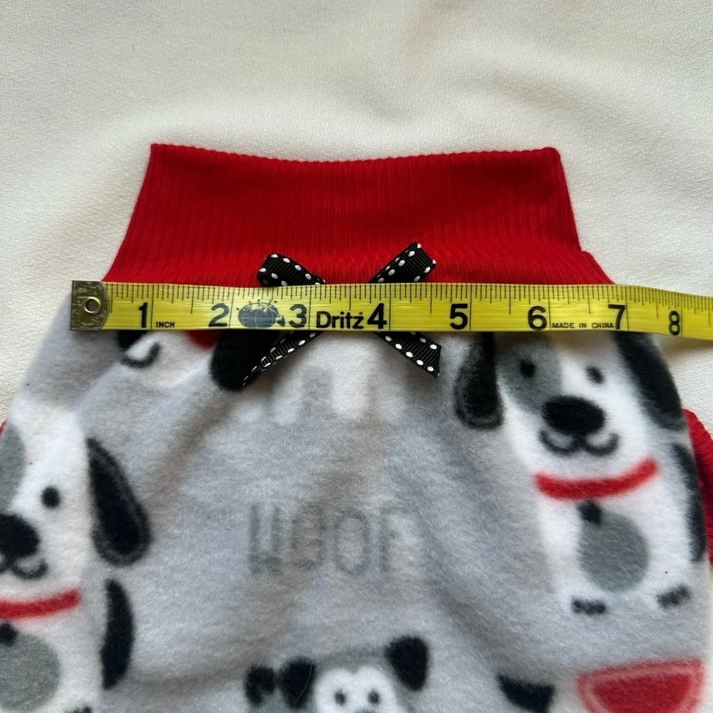 Handmade Fleece Dog Sweater – Medium | Cozy Neutral Aesthetic